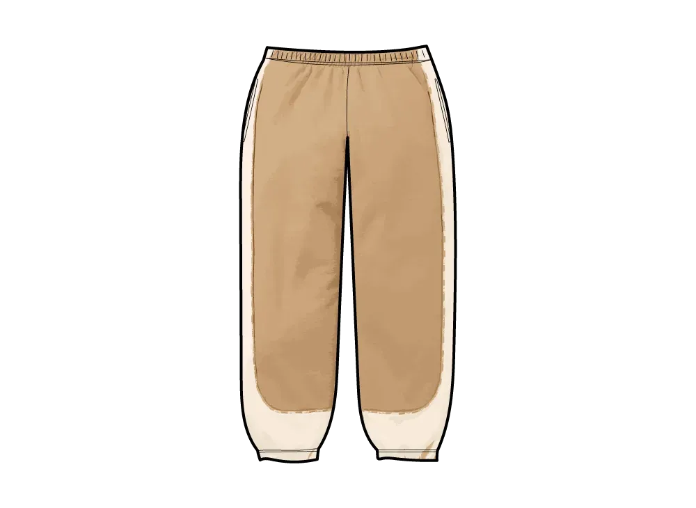 Supreme Piping Sweatpant "Dark Tan"