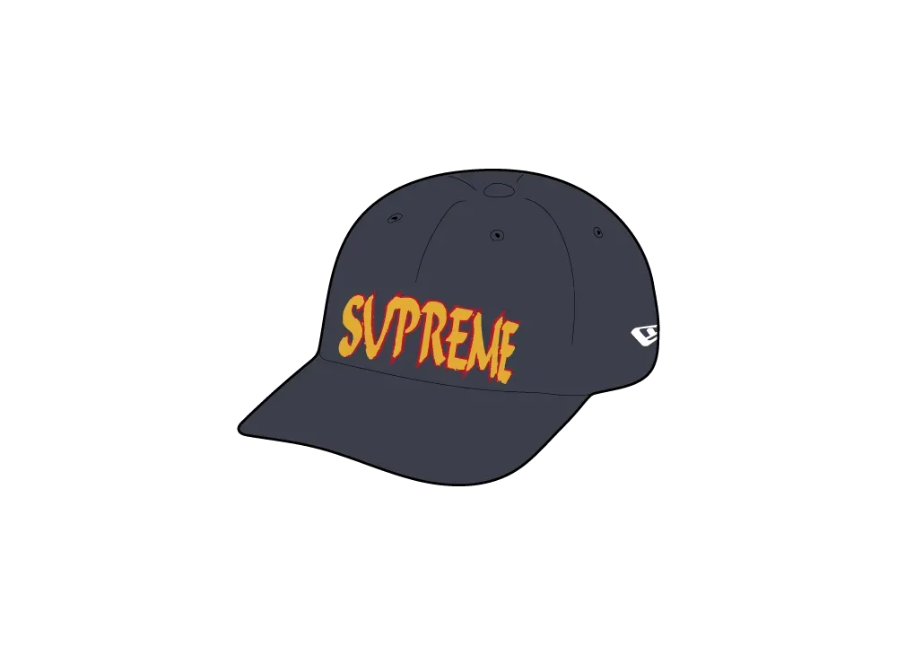 Supreme Sharp Spellout Adjustable New Era "Navy"