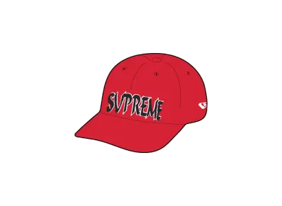Supreme Sharp Spellout Adjustable New Era "Red"