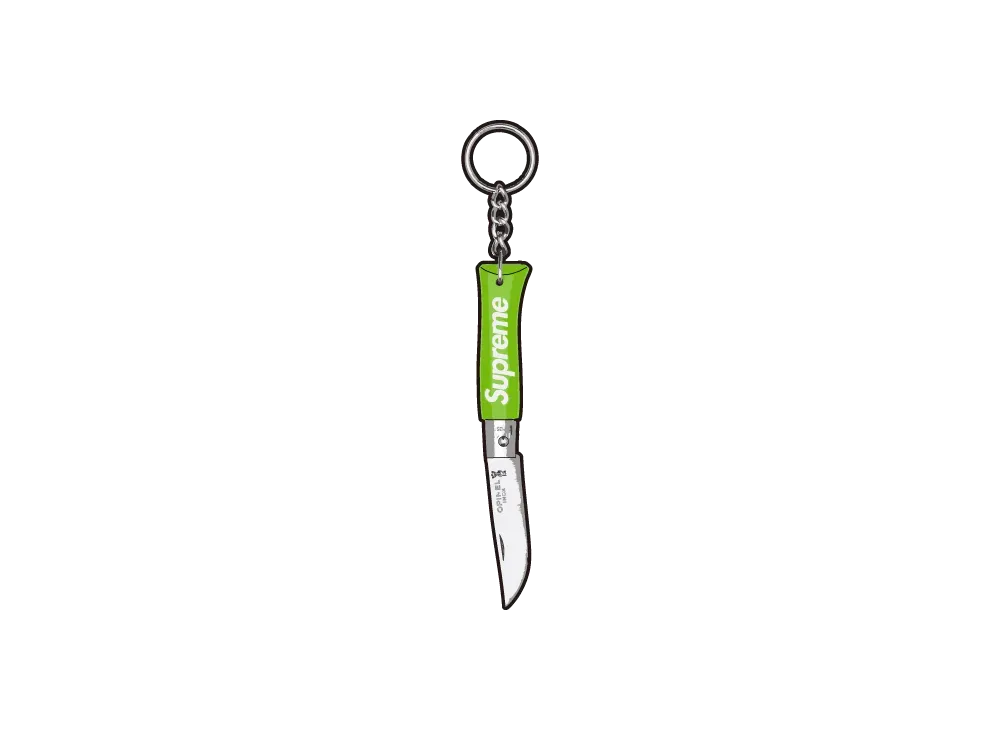 Supreme x Opinel No. 4 Knife Keychain "Green"