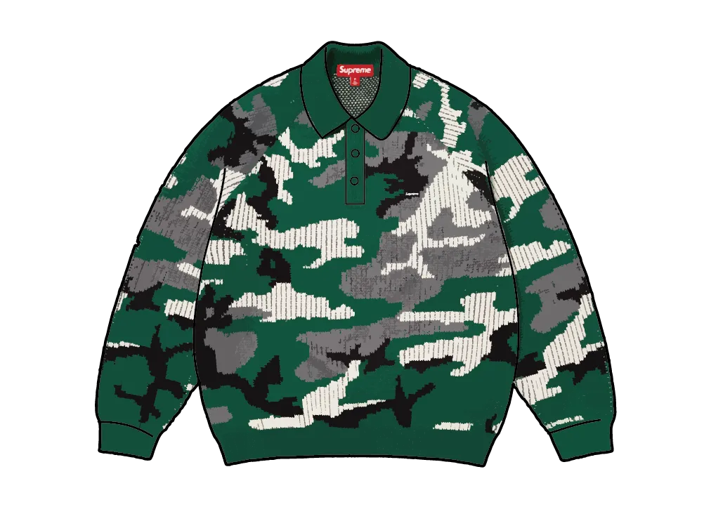 Supreme Small Box Polo Sweater 