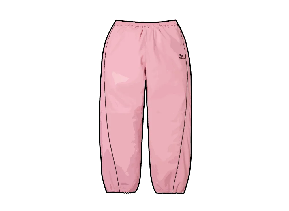 Supreme x Umbro Leather Track Pant "Pink"