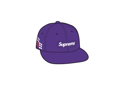 Supreme Bones Box Logo New Era "Purple"