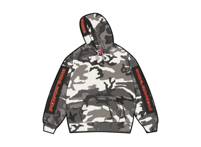 Supreme Woven Patches Hooded Sweatshirt "Snow Camo"
