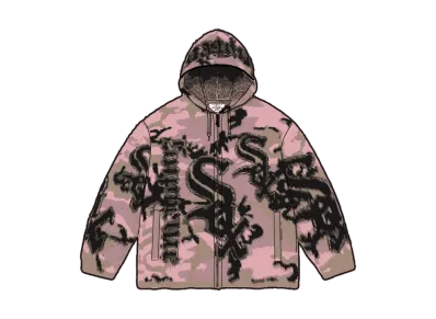 Supreme Chicago White Sox Zip Up Hooded Sweater "Pink Camo"
