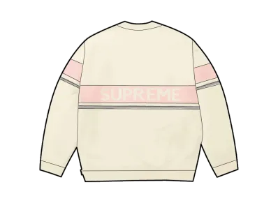 Supreme Brushed Stripe Sweater "Ivory"