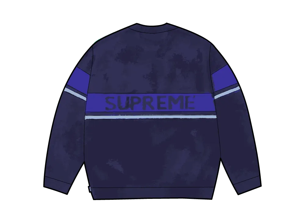 Supreme Brushed Stripe Sweater SUPREME AUTHENTIC NEW VERTICAL