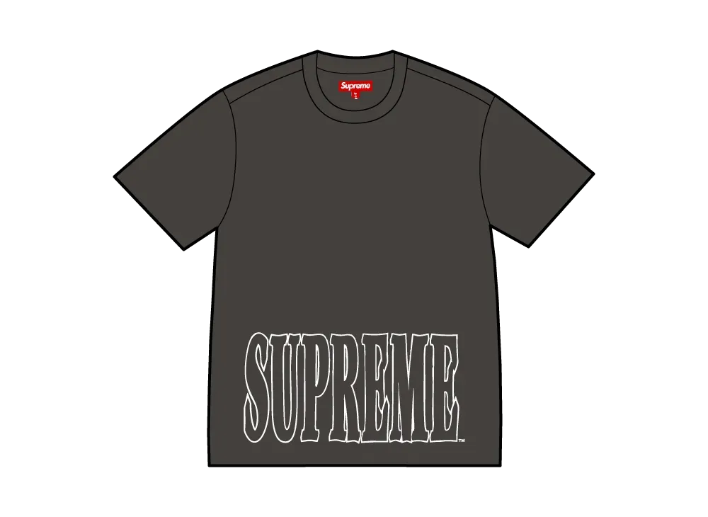 シュプリーム クラックド ストレッチ S/S トップ "ブラック"