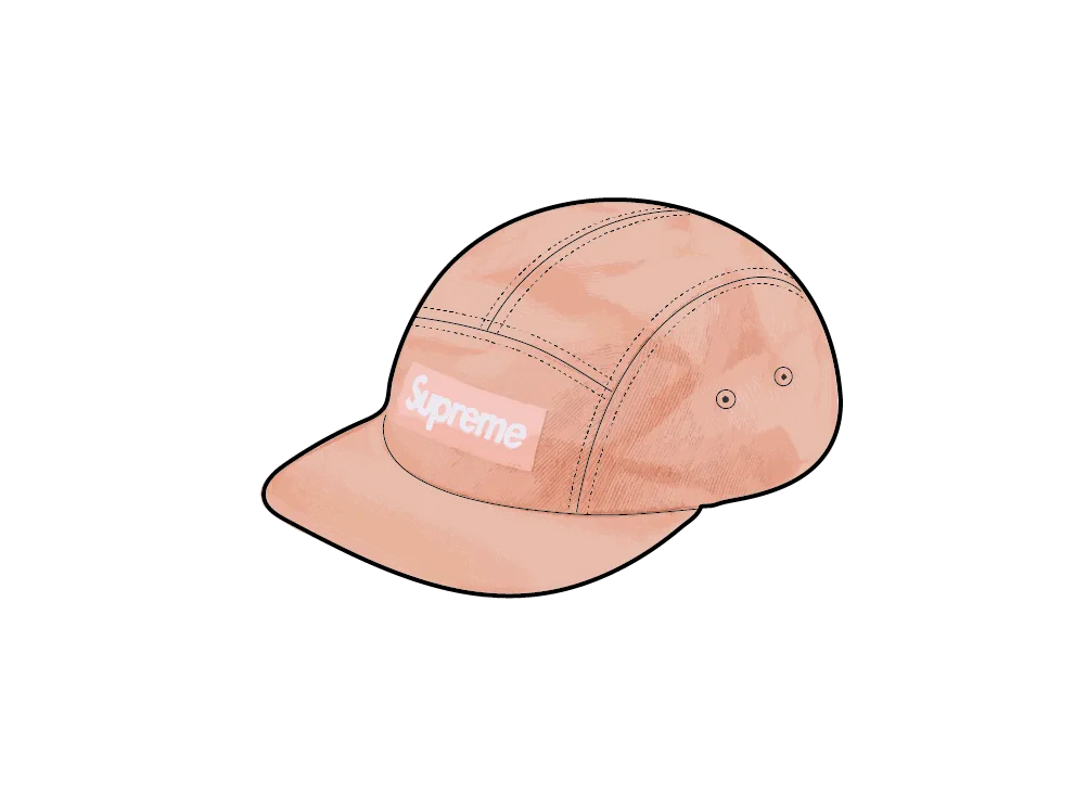 Supreme Denim Camp Cap ピンク デニムキャップ Supreme 'Denim Leather Visor Camp Cap'キャンプキャップ