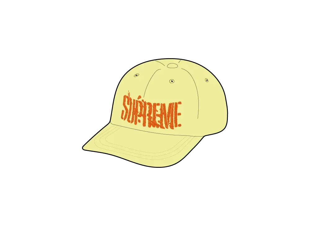 Supreme Splatter 6-Panel "Yellow"