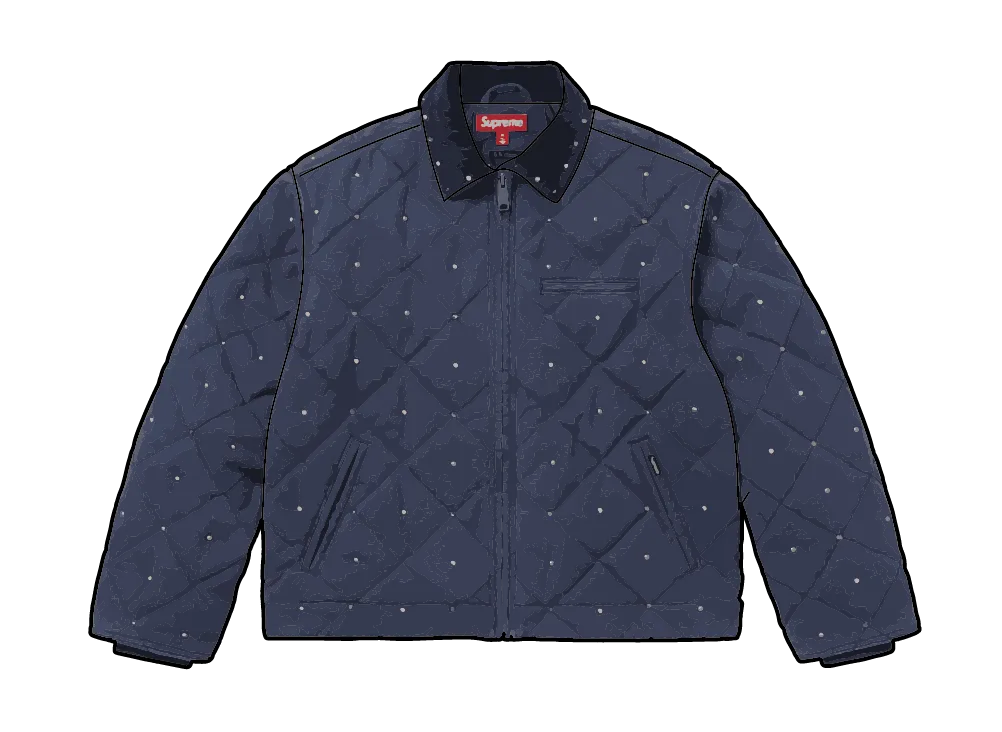 Supreme x b.b. Simon Quilted Work Jacket "Navy"