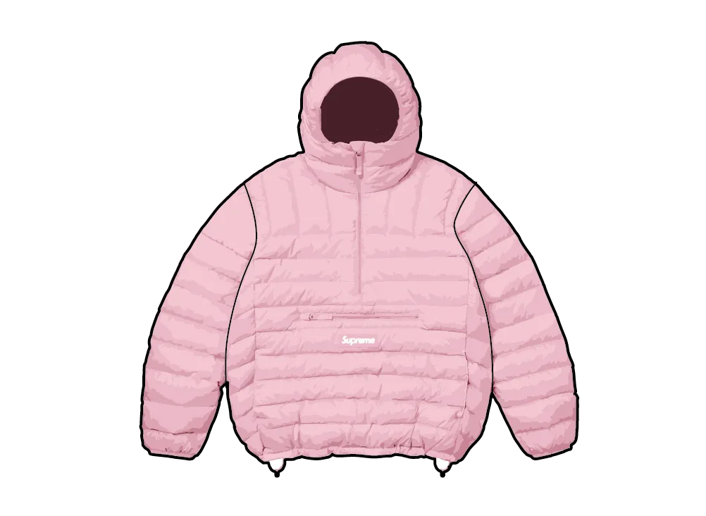 ジャケット・アウター Supreme Micro Down Half Zip Hooded pink supreme micro down half zip pink