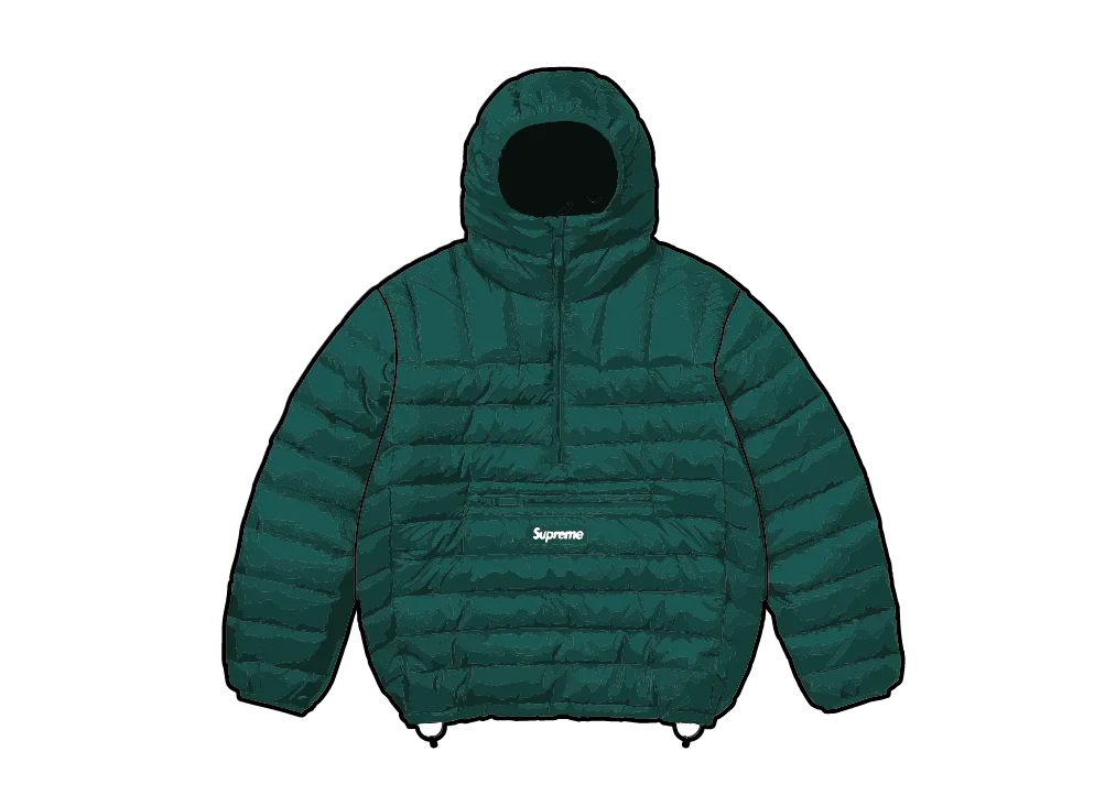 Supreme アウター サテンプルオーバーgreen M shopbring_3024e300067