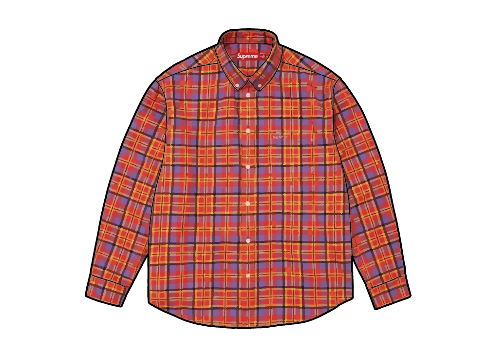 Supreme Plaid Flannel Shirt 