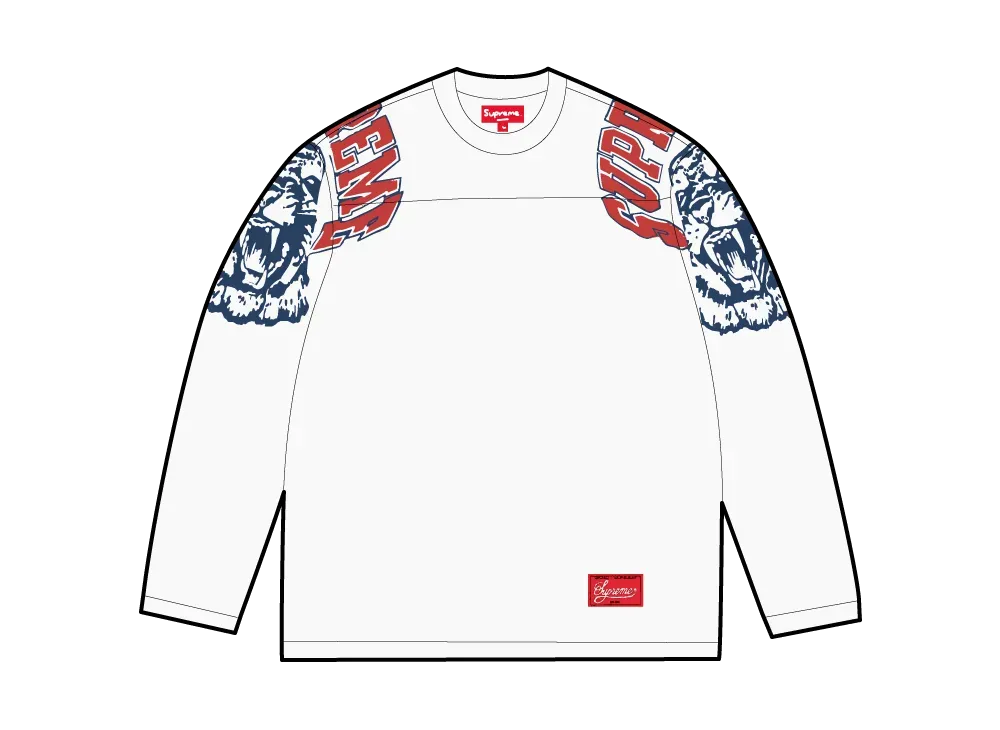 Supreme Mascot L/S Football Top "White"
