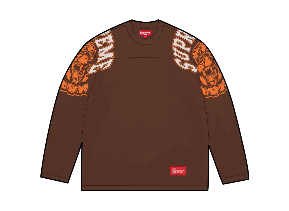 Supreme Mascot L/S Football Top "Brown"