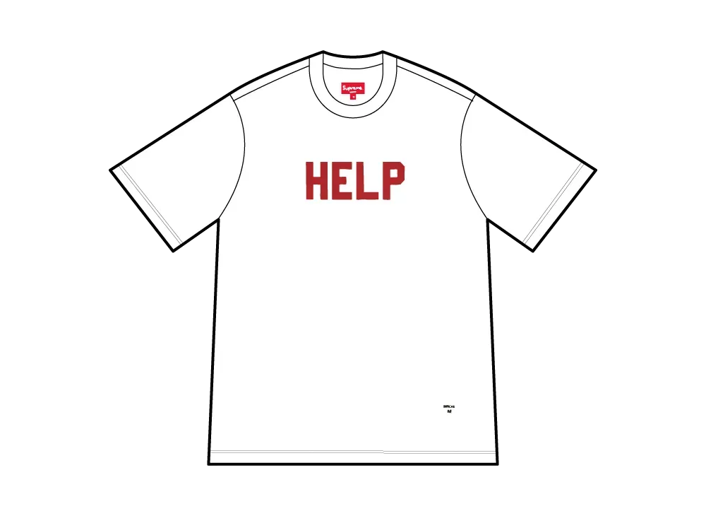 Supreme Help S/S Top "White"