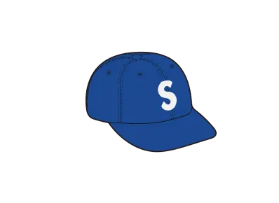 Supreme Pigment Coated Canvas S Logo 6-Panel "Royal"