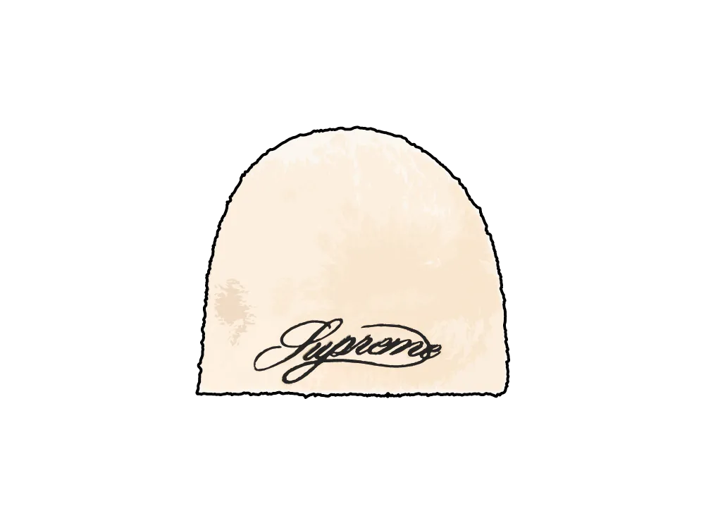 Supreme x Kangol Furgora Script Beanie "Natural"
