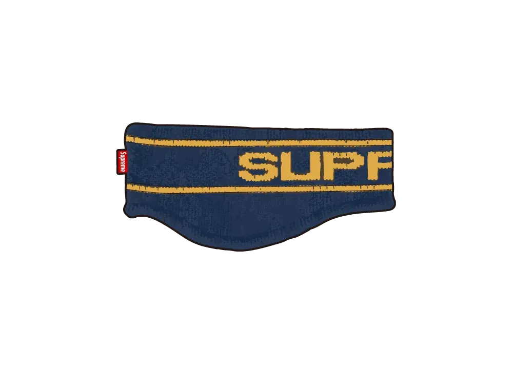 supreme Contrast Logo Headband Olive Supreme Contrast Logo