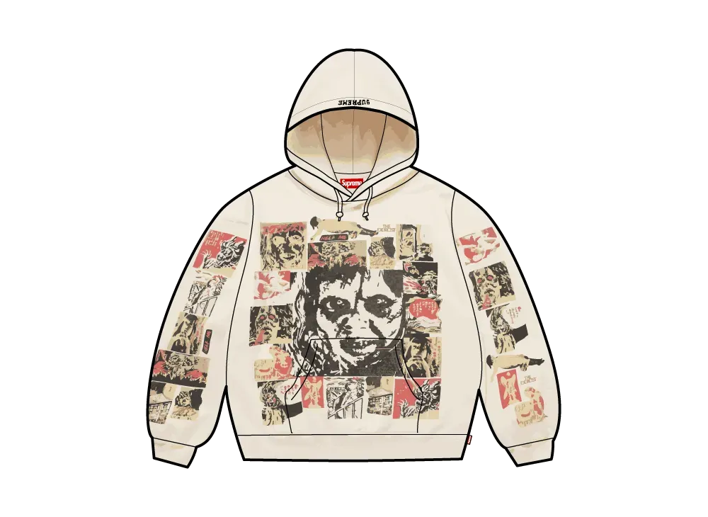 Supreme x The Exorcist Hooded Sweatshirt "Natural"