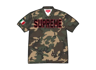 Supreme Twill Applique Polo "Camo"