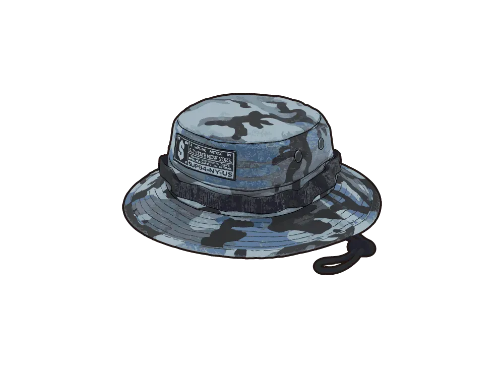 Supreme Military Boonie "Blue Camo"