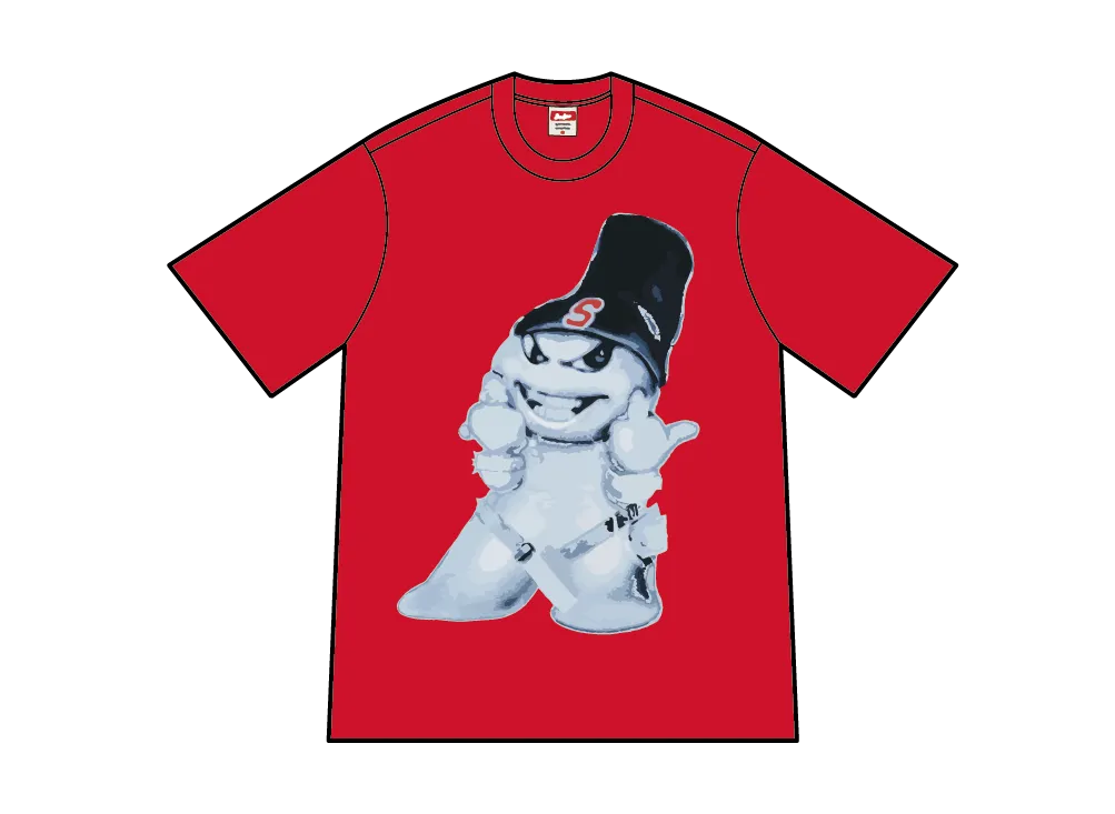 Supreme Snowman Tee "Red"
