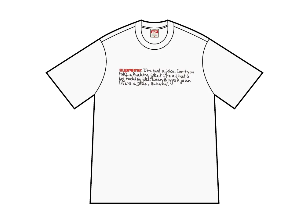 Supreme Joke Tee "White"