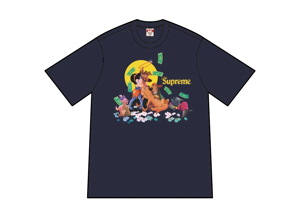 トップス supreme All Dogs Go To Heaven Tee Navy L Supreme All Dogs Go To Heaven Tee Navy Supreme All Dogs Go