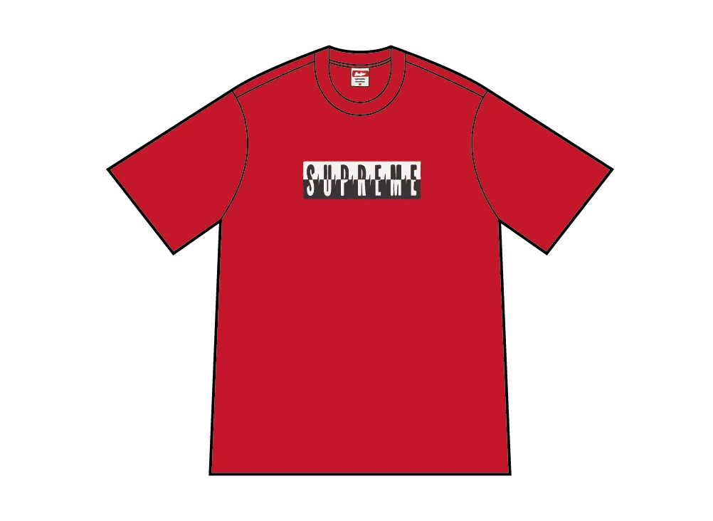 Supreme Split Tee "Red"