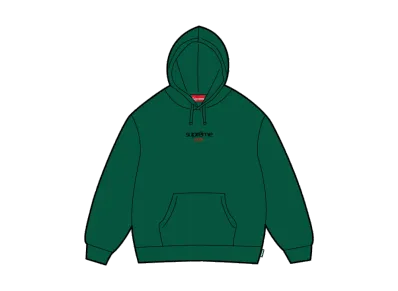 Supreme Classic Logo Shop Hooded Sweatshirt (Berlin) "Green"