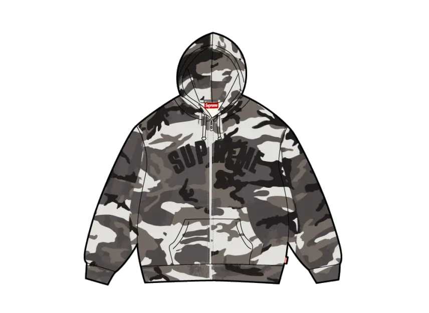 Supreme Arc Logo Thermal Zip Up Sweat 黒L Supreme Arc Logo Supreme Arc Logo Thermal Zip Up Sweat 黒L Supreme Arc Logo