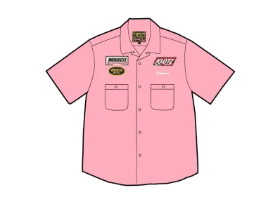 Supreme x Vanson Leathers S/S Work Shirt "Pink"