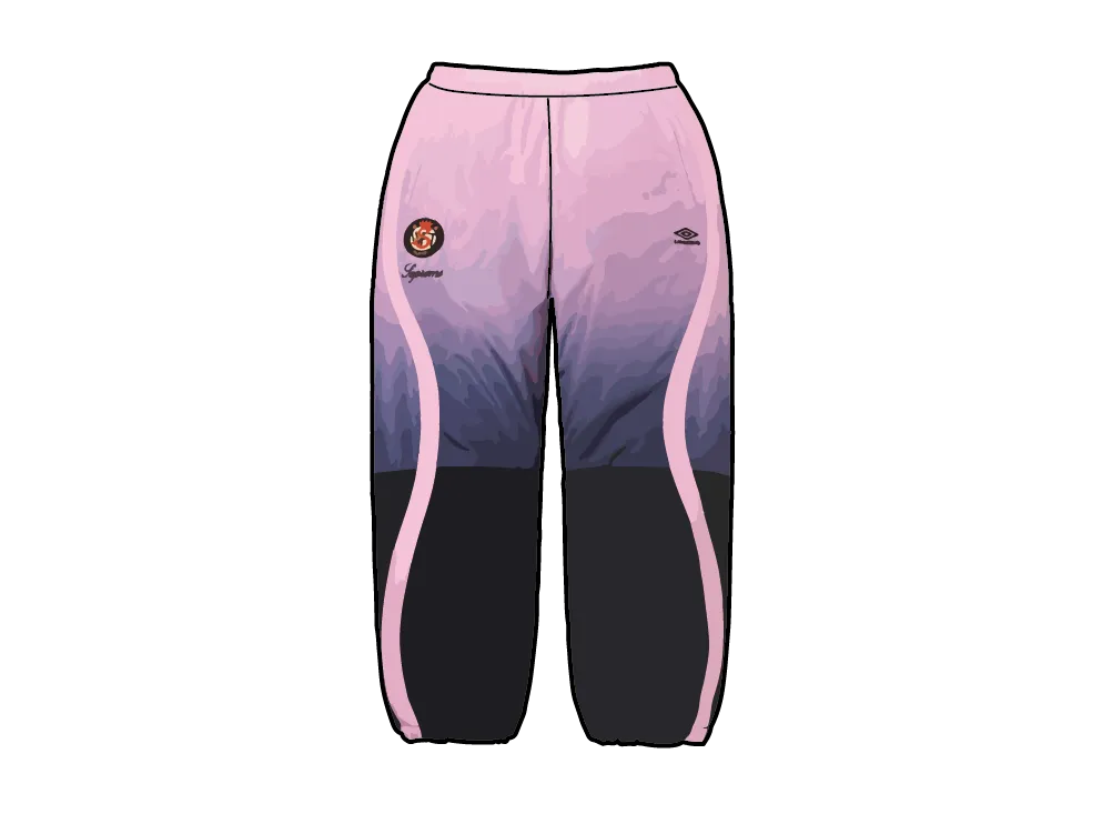 ピンク　Supreme x Umbro Gradient Track Pant ピンク Supreme x Umbro Gradient Track Pant - メルカリ