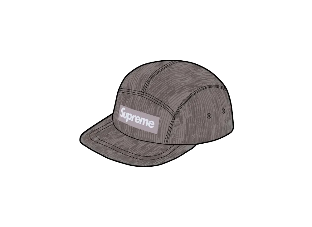 Supreme Corduroy Camp Cap "Grey"