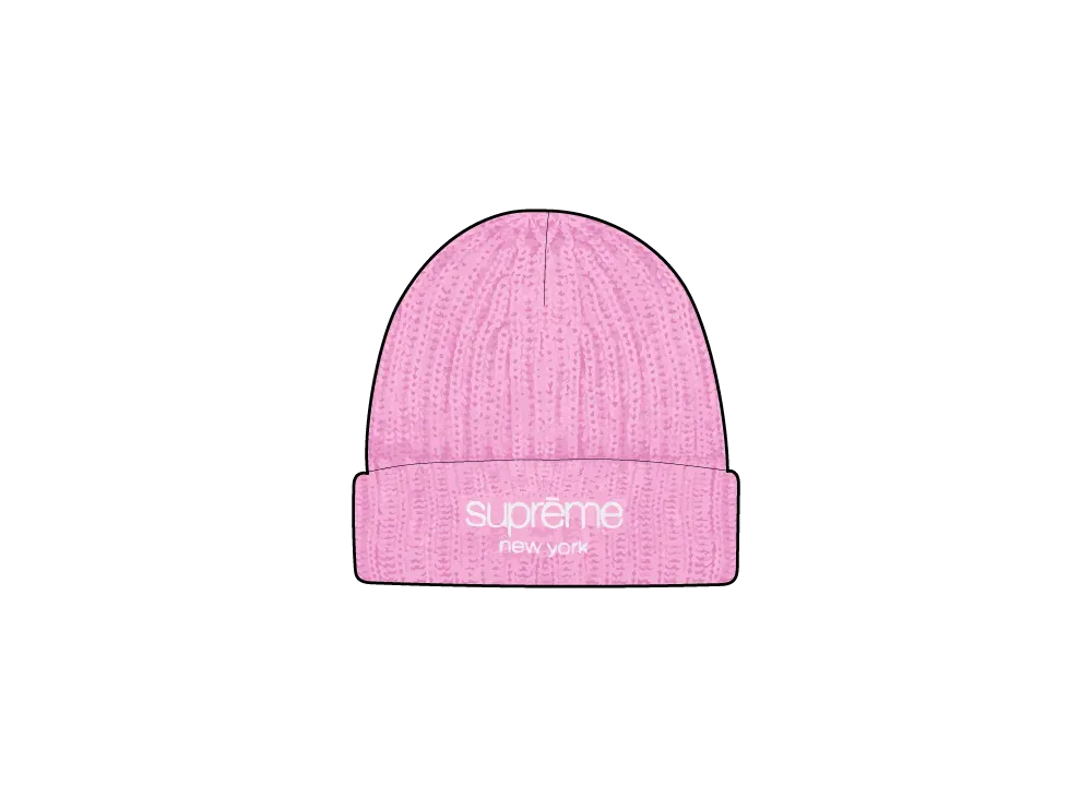 Supreme Chunky Rib Classic Logo Beanie 