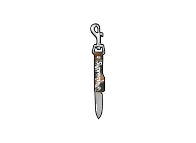 Supreme Leather Clip Knife (25FW) "Realtree® Hardwoods Camo"