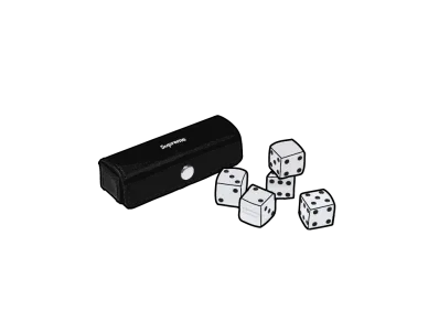Supreme Leather Dice Set "Black"