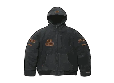 Supreme x Fox Racing Hooded Work Jacket "Black"