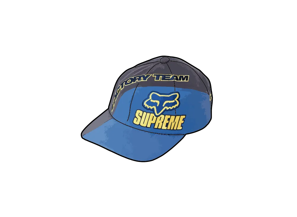 Supreme x Fox Racing 6-Panel "Navy"