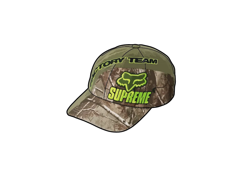 Supreme x Fox Racing 6-Panel "Camo"
