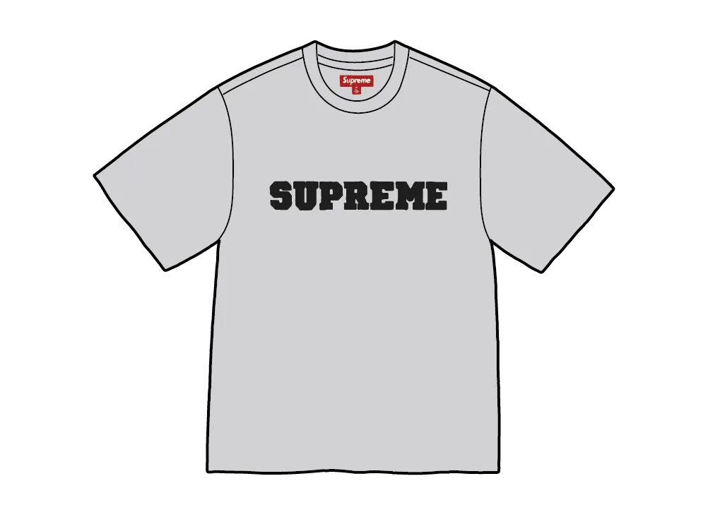 Supreme Collegiate Applique S/S Top "Heather Grey"
