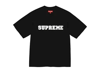 Supreme Collegiate Applique S/S Top "Black"