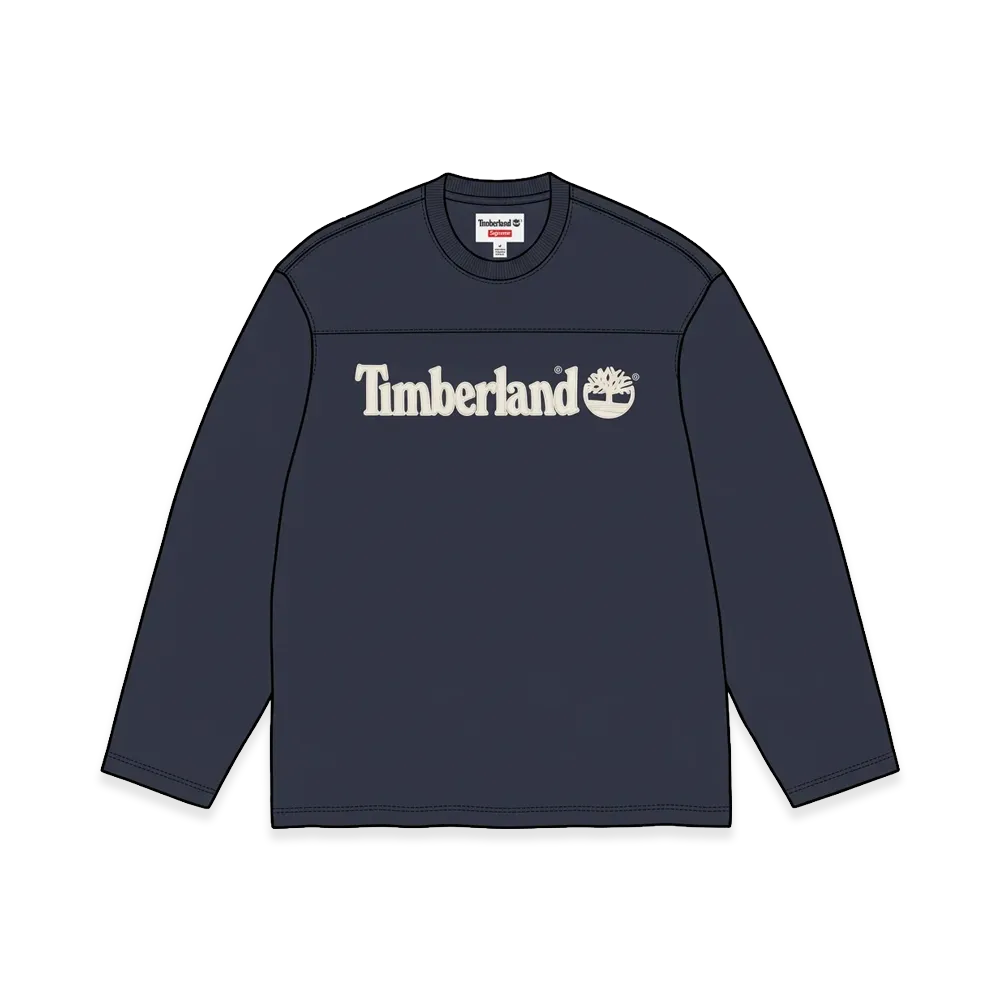 Supreme x Timberland L/S Football Top "Navy"