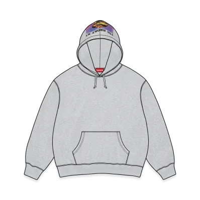 Supreme Heart Hooded Sweatshirt "Ash Grey"