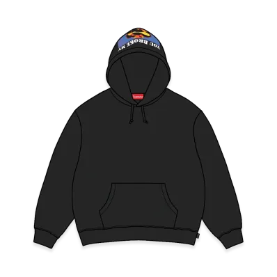Supreme Heart Hooded Sweatshirt "Black"