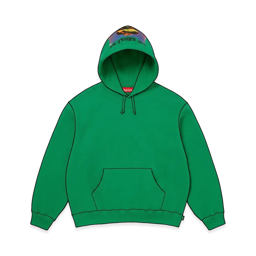 Supreme Heart Hooded Sweatshirt "Green"