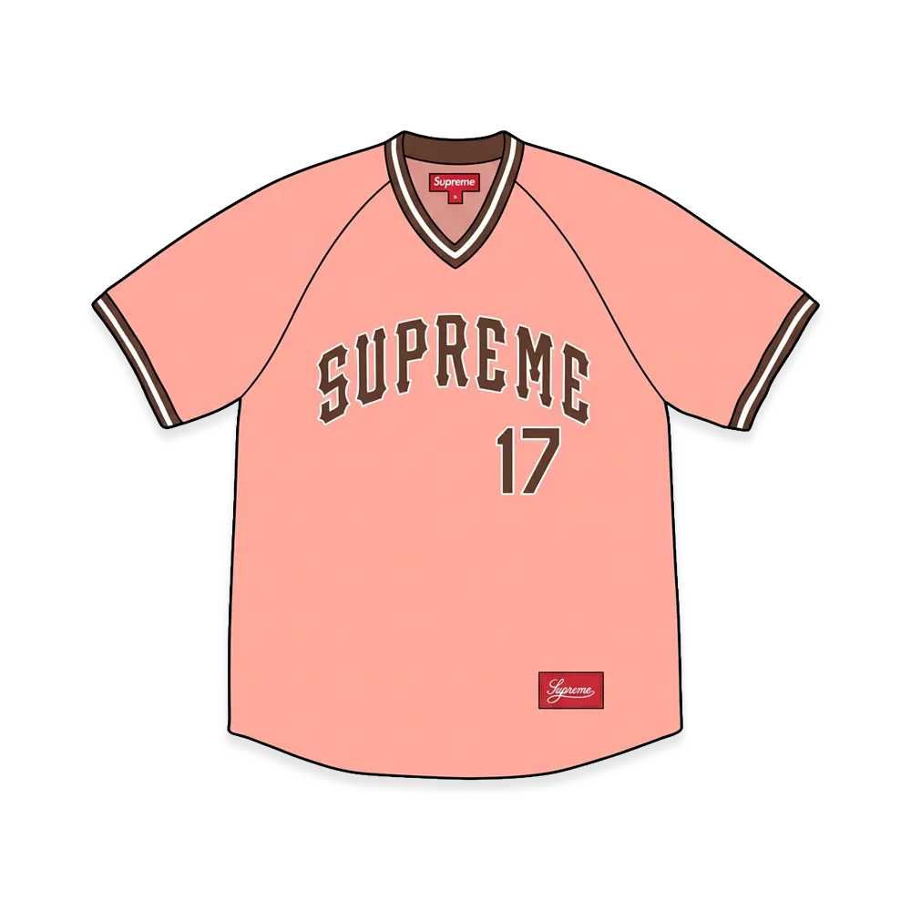 Supreme Baseball Jersey "Pink"
