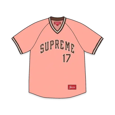 Supreme Baseball Jersey "Pink"